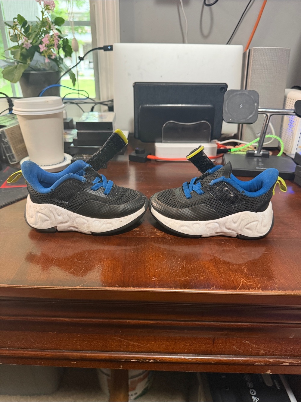 Kids Cat & Jack Black & Blue Athletic Sneakers - Lightweight Comfort